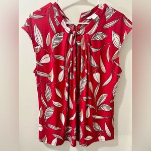 Liz Claiborne size large, women’s sleeveless blouse, golden zipper in back